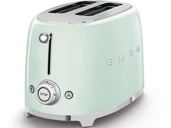 Тостер на 2 ломтика SMEG TSF01PGEU пастельный зеленый