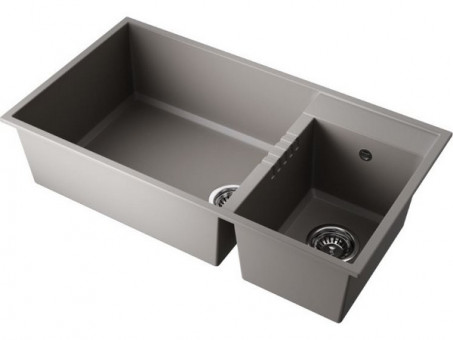 Мойка Omoikiri Tedori 85-2-U-GR Tetogranit/leningrad grey (4993542)