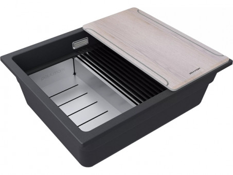 Мойка Paulmark Lumi-multi sink 55 uni LU-MULTI 55-BLM, черный
