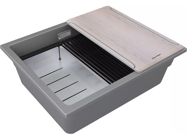 Мойка Paulmark Lumi-multi sink 55 uni LU-MULTI 55-GRM, серый металлик Мойка Paulmark Lumi-multi sink 55 uni LU-MULTI 55-GRM, серый металлик