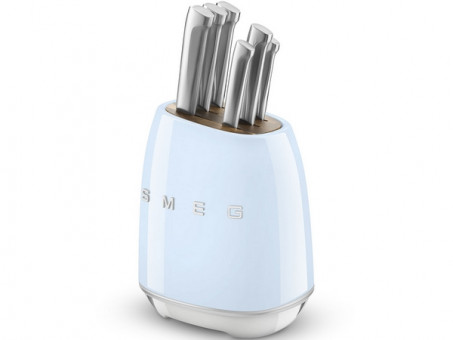 Комплект ножей SMEG KBSF02PB пастельный голубой